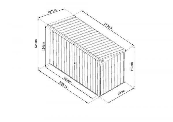 Zipper Metal Bin Box ZI-MTB3